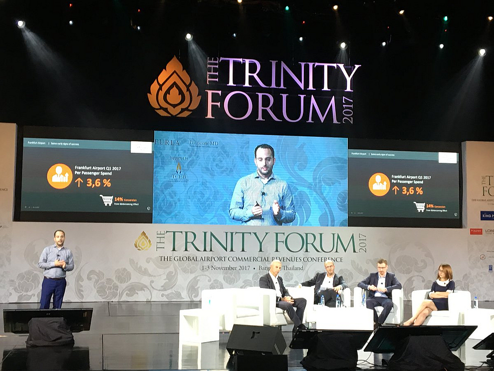 Kian Gould talking at Trinity Forum 2017